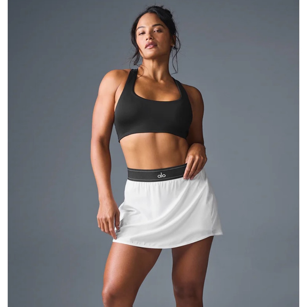 Alo Yoga Match Point Tennis Skirt White